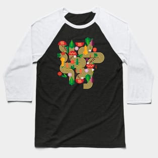 The Noodle Link- Bauhaus Noodles with Vegetables Baseball T-Shirt